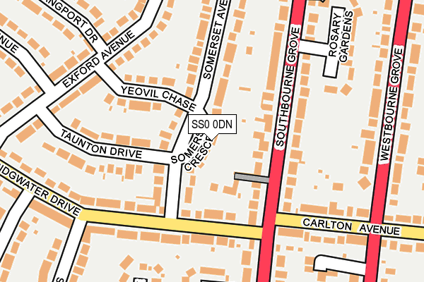 SS0 0DN map - OS OpenMap – Local (Ordnance Survey)