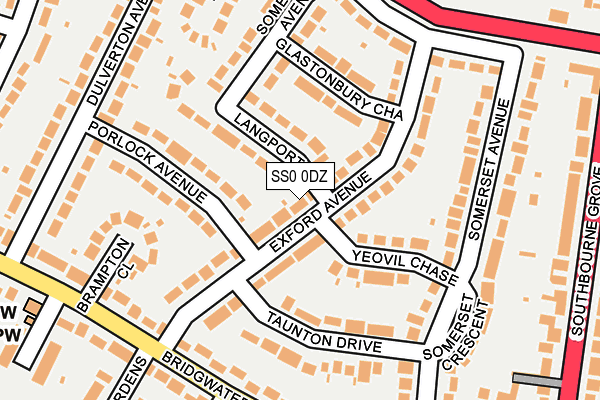 SS0 0DZ map - OS OpenMap – Local (Ordnance Survey)