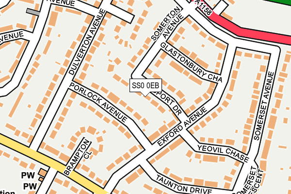 SS0 0EB map - OS OpenMap – Local (Ordnance Survey)