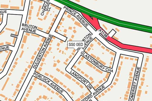 SS0 0ED map - OS OpenMap – Local (Ordnance Survey)