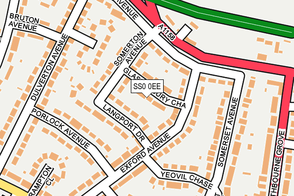 SS0 0EE map - OS OpenMap – Local (Ordnance Survey)