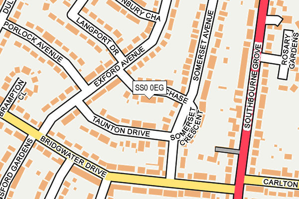 SS0 0EG map - OS OpenMap – Local (Ordnance Survey)