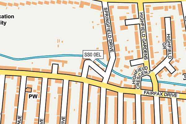 SS0 0EL map - OS OpenMap – Local (Ordnance Survey)