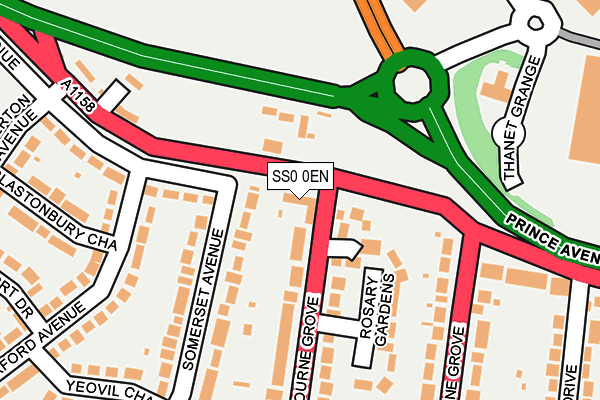 SS0 0EN map - OS OpenMap – Local (Ordnance Survey)