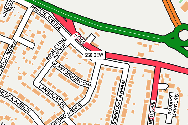SS0 0EW map - OS OpenMap – Local (Ordnance Survey)