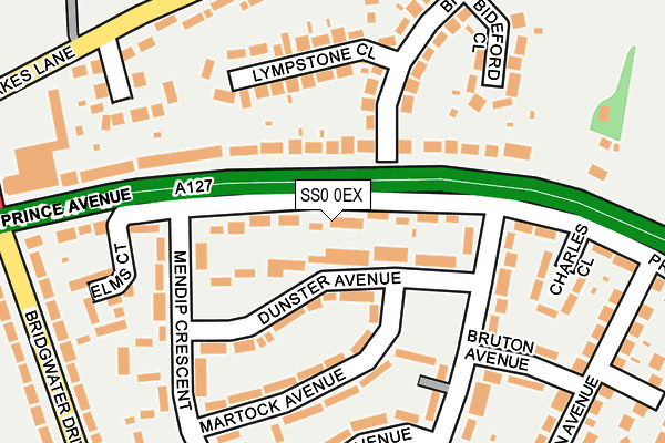 SS0 0EX map - OS OpenMap – Local (Ordnance Survey)