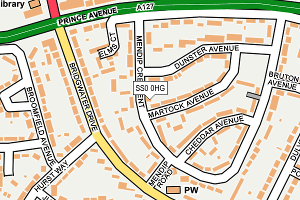 SS0 0HG map - OS OpenMap – Local (Ordnance Survey)