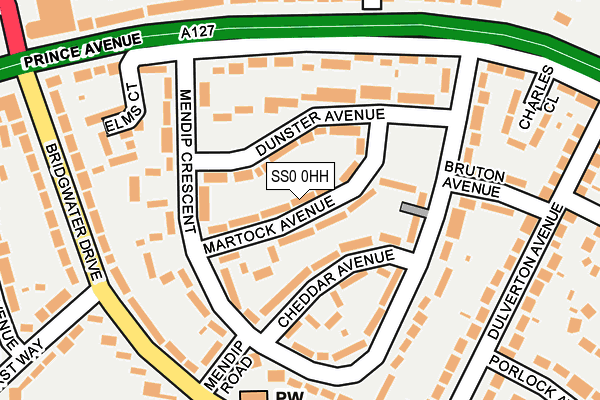 SS0 0HH map - OS OpenMap – Local (Ordnance Survey)