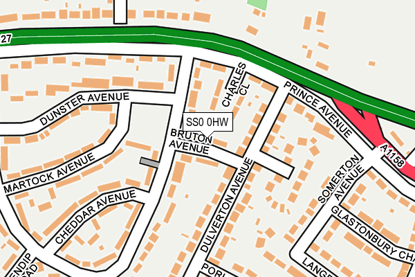SS0 0HW map - OS OpenMap – Local (Ordnance Survey)