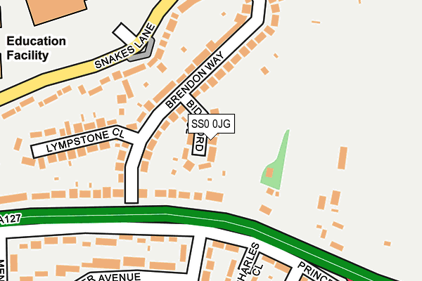 SS0 0JG map - OS OpenMap – Local (Ordnance Survey)