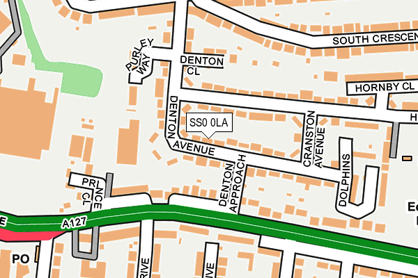 SS0 0LA map - OS OpenMap – Local (Ordnance Survey)