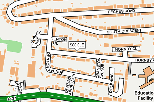 SS0 0LE map - OS OpenMap – Local (Ordnance Survey)
