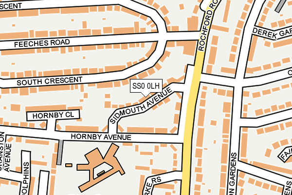 SS0 0LH map - OS OpenMap – Local (Ordnance Survey)