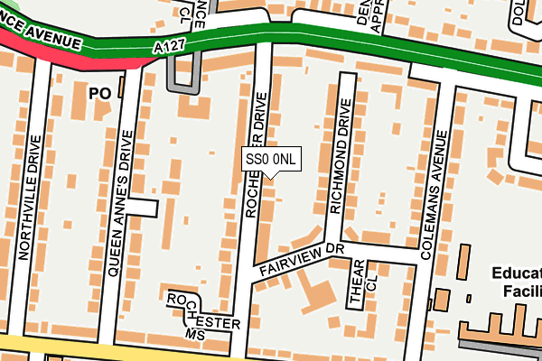 SS0 0NL map - OS OpenMap – Local (Ordnance Survey)