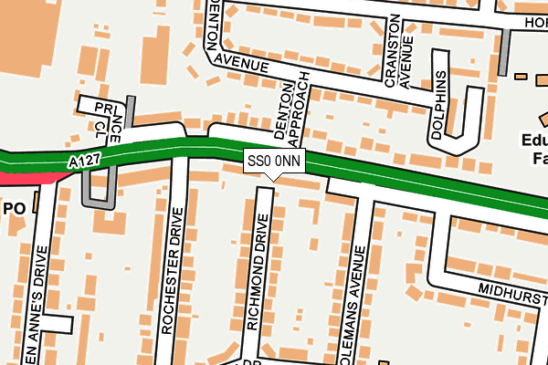 SS0 0NN map - OS OpenMap – Local (Ordnance Survey)