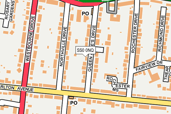 SS0 0NQ map - OS OpenMap – Local (Ordnance Survey)
