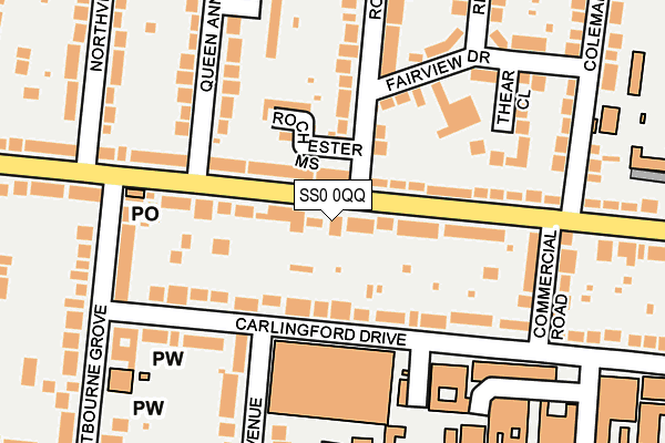 SS0 0QQ map - OS OpenMap – Local (Ordnance Survey)