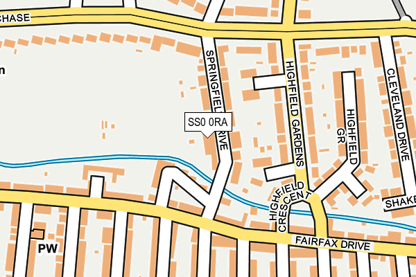 SS0 0RA map - OS OpenMap – Local (Ordnance Survey)