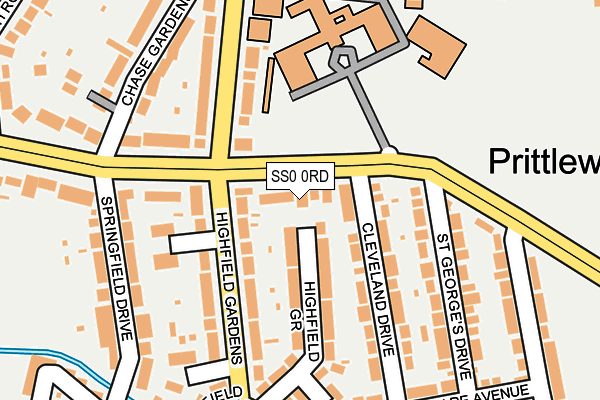 SS0 0RD map - OS OpenMap – Local (Ordnance Survey)
