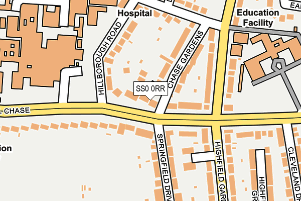 SS0 0RR map - OS OpenMap – Local (Ordnance Survey)