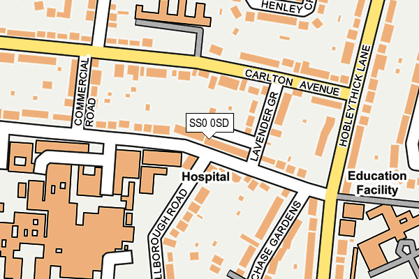 SS0 0SD map - OS OpenMap – Local (Ordnance Survey)