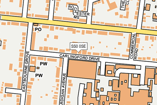 SS0 0SE map - OS OpenMap – Local (Ordnance Survey)
