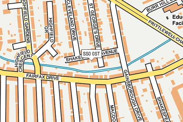 SS0 0ST map - OS OpenMap – Local (Ordnance Survey)