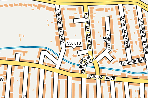 SS0 0TB map - OS OpenMap – Local (Ordnance Survey)
