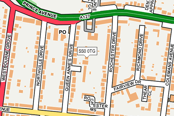 SS0 0TG map - OS OpenMap – Local (Ordnance Survey)