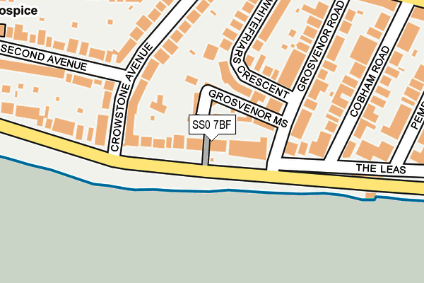 SS0 7BF map - OS OpenMap – Local (Ordnance Survey)