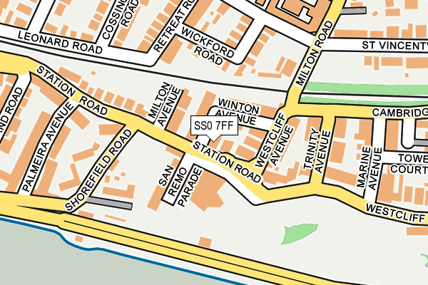 SS0 7FF map - OS OpenMap – Local (Ordnance Survey)