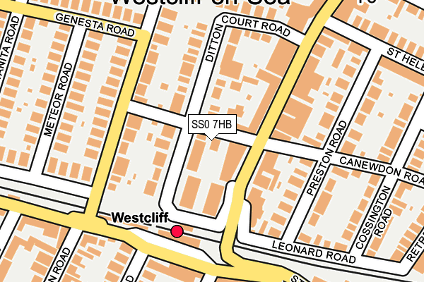 SS0 7HB map - OS OpenMap – Local (Ordnance Survey)