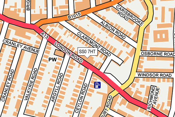 SS0 7HT map - OS OpenMap – Local (Ordnance Survey)