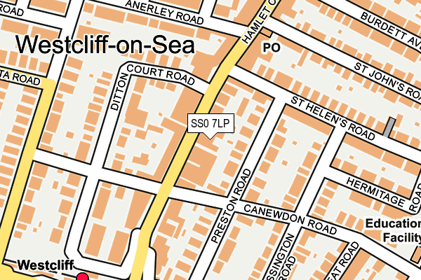 Map of RESTAURANT OLD COMPTON LIMITED at local scale