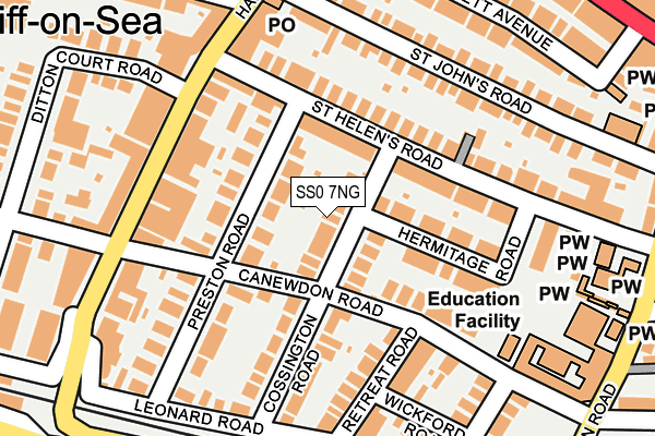 SS0 7NG map - OS OpenMap – Local (Ordnance Survey)