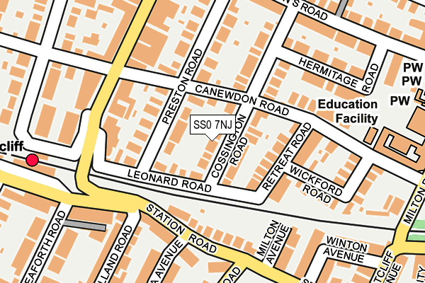 SS0 7NJ map - OS OpenMap – Local (Ordnance Survey)