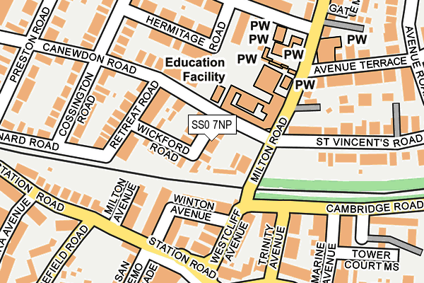 SS0 7NP map - OS OpenMap – Local (Ordnance Survey)