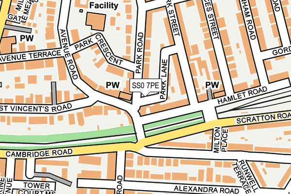 SS0 7PE map - OS OpenMap – Local (Ordnance Survey)