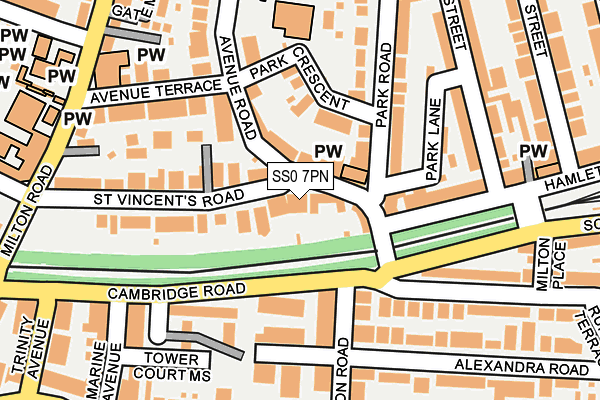 SS0 7PN map - OS OpenMap – Local (Ordnance Survey)