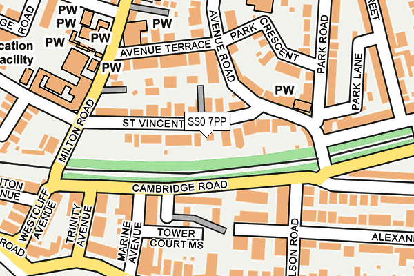 SS0 7PP map - OS OpenMap – Local (Ordnance Survey)