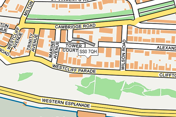 SS0 7QH map - OS OpenMap – Local (Ordnance Survey)