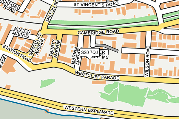 SS0 7QJ map - OS OpenMap – Local (Ordnance Survey)