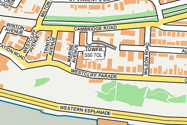 SS0 7QL map - OS OpenMap – Local (Ordnance Survey)