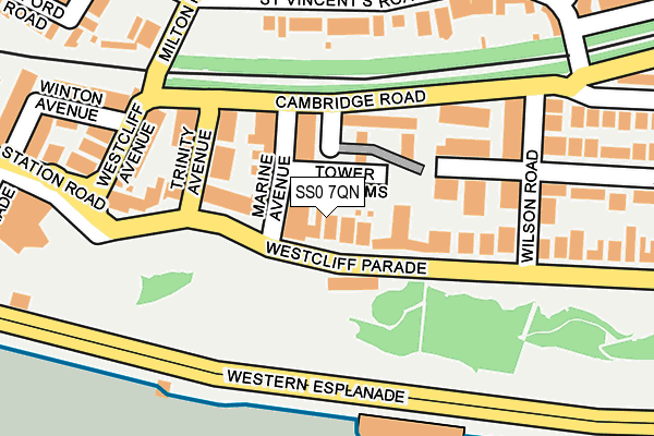 SS0 7QN map - OS OpenMap – Local (Ordnance Survey)