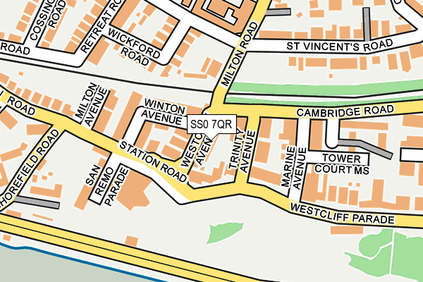 SS0 7QR map - OS OpenMap – Local (Ordnance Survey)