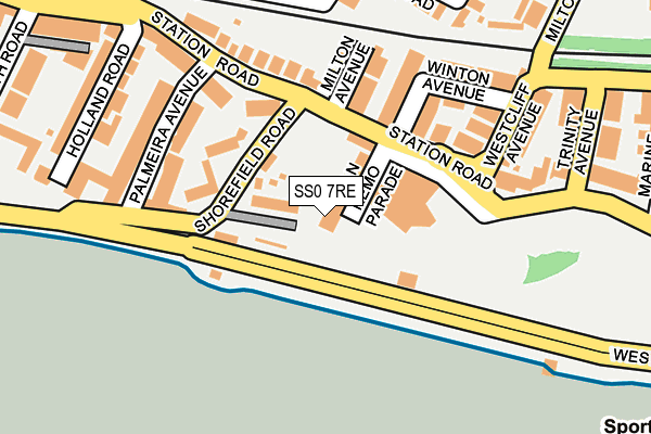 SS0 7RE map - OS OpenMap – Local (Ordnance Survey)