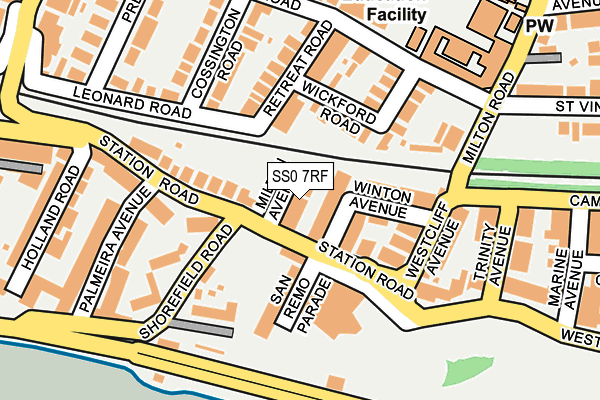 SS0 7RF map - OS OpenMap – Local (Ordnance Survey)