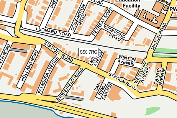 SS0 7RG map - OS OpenMap – Local (Ordnance Survey)