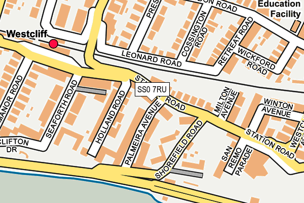 SS0 7RU map - OS OpenMap – Local (Ordnance Survey)