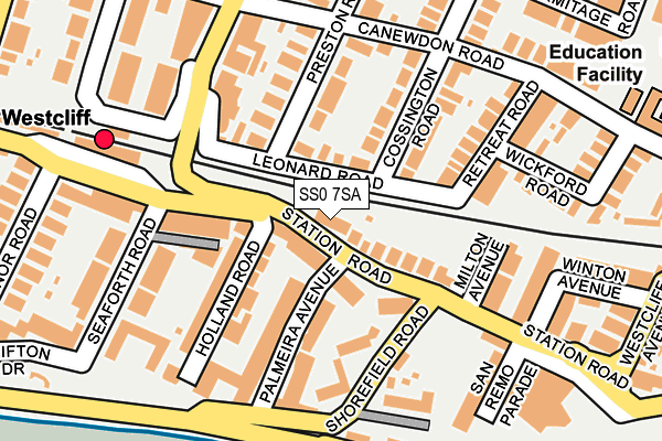 SS0 7SA map - OS OpenMap – Local (Ordnance Survey)